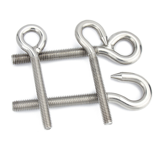 Stainless steel 304 eyelet machine screw hook with closed loop ring anchor bolt M4 M5 M6 M8 M10