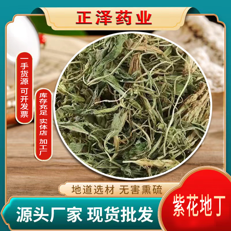 紫花地丁新货地丁草紫花地丁中药材新鲜干货纯野生紫花地丁茶草药