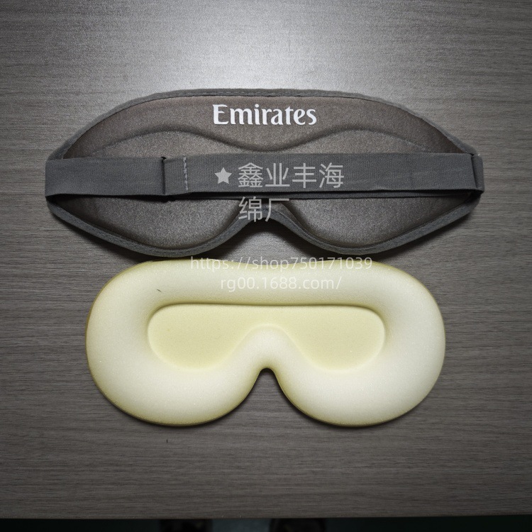 厂家定制热压内衬海绵眼罩异形海绵加工白色纤维孔隙均匀柱子海绵