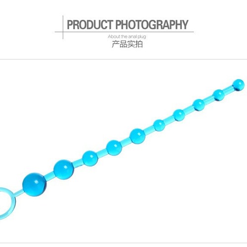Backcourt bead anal plug, colorful G-spot crystal back bead, flirting anal stimulation plug, adult sex products wholesale