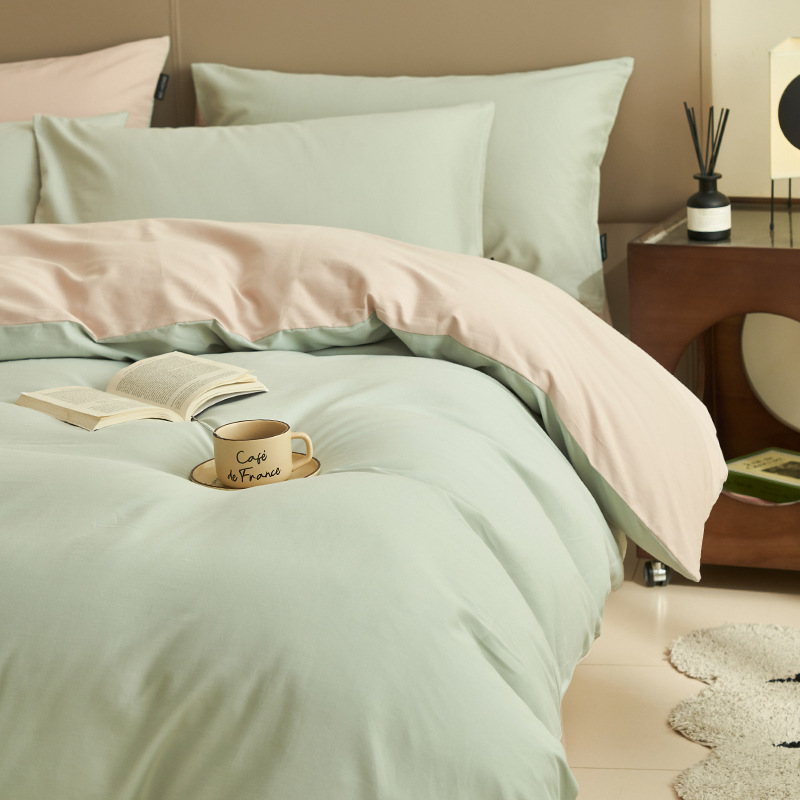 Una cama de cuatro piezas de algodón 2025 nuevo edredón sábanas de cubierta dormitorio de estudiantes de tres piezas de cama Kasa4