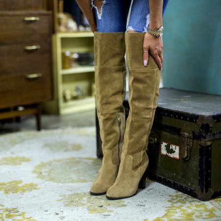Elegant over-the-knee boots