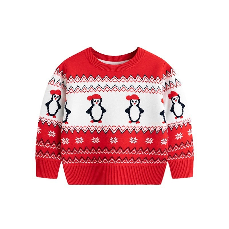 368g Weight Children's Knitted Sweater Children's Clothing Type Daily, Festival Occasion Christmas Festival Autumn Season Boy'S Gender Christmas Hoodies & Sweaters 4