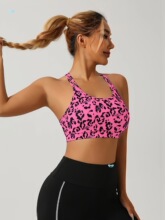 Leopard Sports Bra High Support Sports Bra Women'sŮ�\������