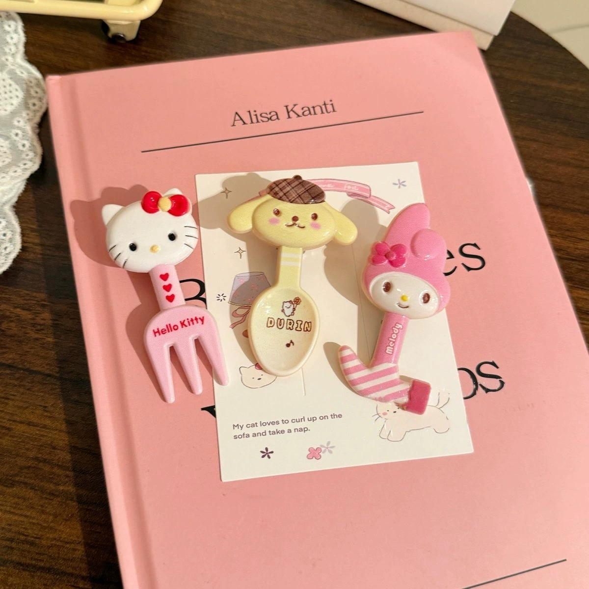 Брендовый мультяшный зажим для волос, банты, аксессуар, Cinnamoroll