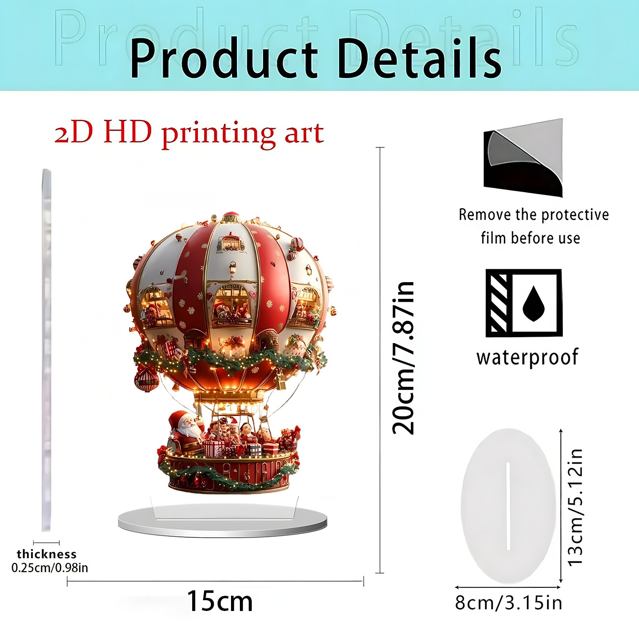 2026 nuevos productos transfronterizos Navidad Hot Sale Festival creativo temporada atmósfera decoración artesanía acrílica 2D
