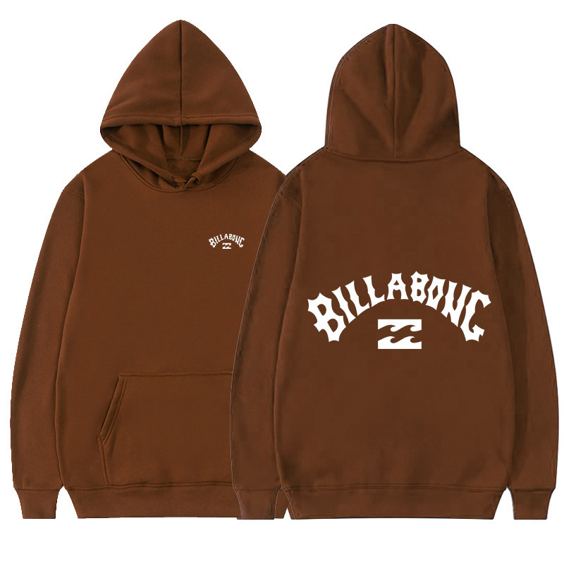 Cross-Border European Size Sweatshirt Billabong Letter Printed Sweatshirt Fashionable Loose Hooded Casual Sweatshirt for Men and Women Cross-Border European Size Sweatshirt Billabong Letter Printed Sweatshirt Fashionable Loose Hooded Casual Sweatshirt for Men and Women