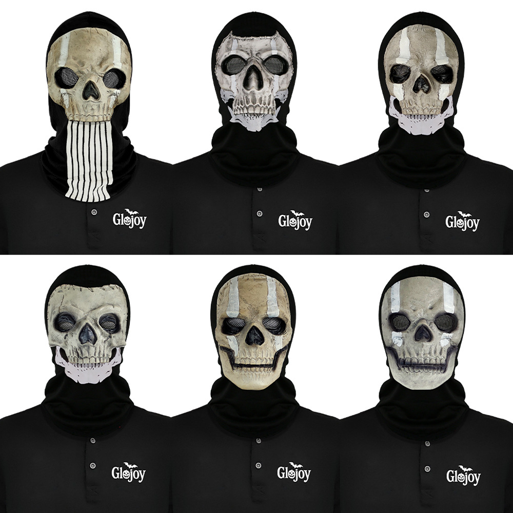 Máscara de Calavera de la Serie Call of Duty Ghost Face, Máscara de Terror para Disfraces, Accesorios para Bromas de Fiesta de Halloween