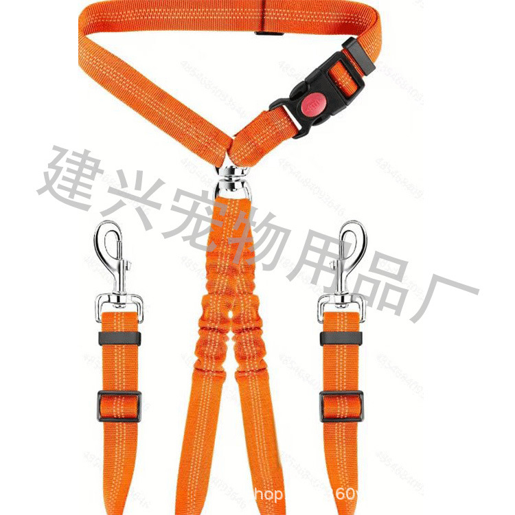 Mascota perro cinturón de seguridad suministros de coche perro gato coche fijo Cadena de perro buffer tracción cuerda de seguridad del coche