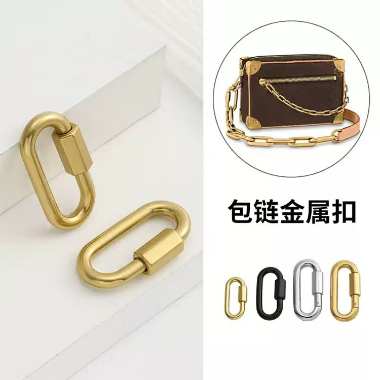 Factory Direct Sales Presbyopic Box Bag Hardware Repair Padlock Buckle Removable Replacement Metal Ring Buckle Accessories