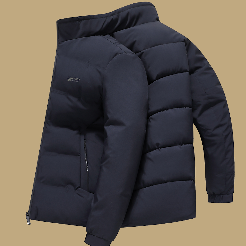 Transfronterizo corto invierno hombre ocio chaqueta de algodón grueso de mediana edad padre vestido chaqueta de invierno chaqueta de algodón