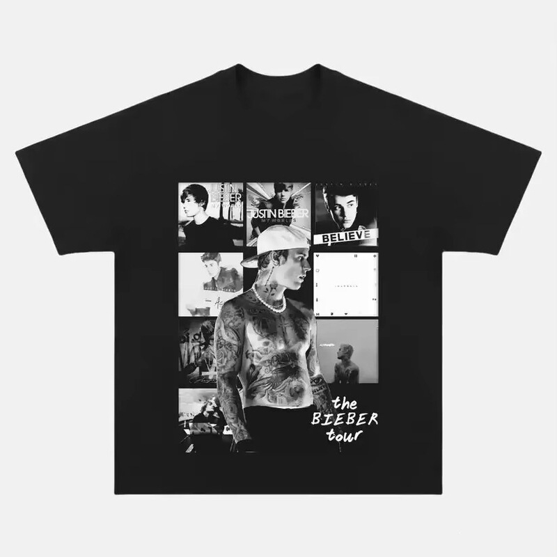 2026 Justin Bieber Photo Men's T-Shirt Unisex 100% Cotton O-Neck Short Sleeve Y2K Trend 2026 Justin Bieber Photo Men's T-Shirt Unisex 100% Cotton O-Neck Short Sleeve Y2K Trend