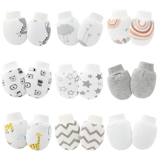 Foreign Trade Europe and the United States Cross-border E-commerce Newborn Anti-scratch Gloves Baby Anti-scratch Face Gloves Baby Protective Gloves