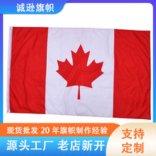 亚马逊3*5ft加拿大国旗4号旗帜涤纶布吊旗大选节假日庆祝小彩旗