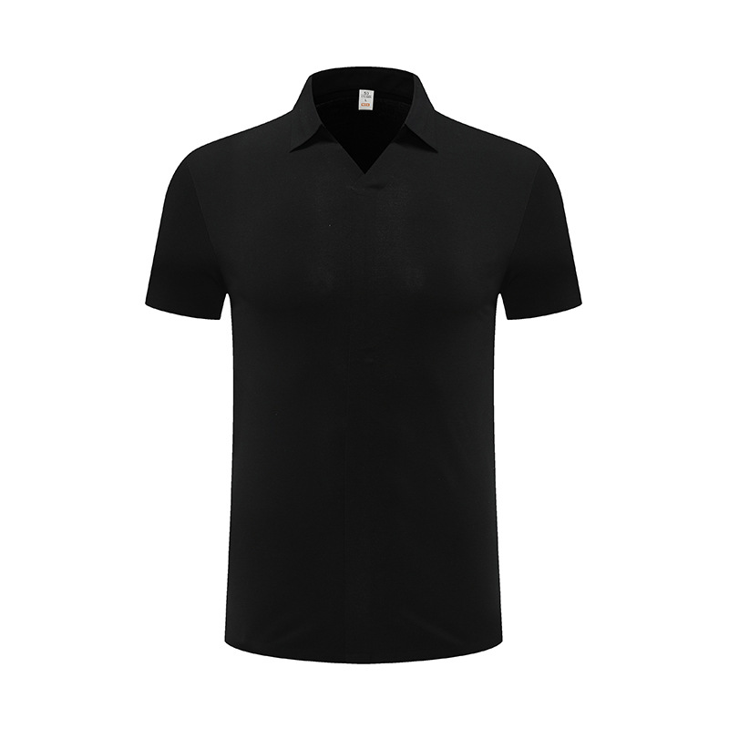 Lujo ligero gaviota cuello V 7A antibacteriano frío hombre con camiseta de cuello polo polo ropa de trabajo personalizada