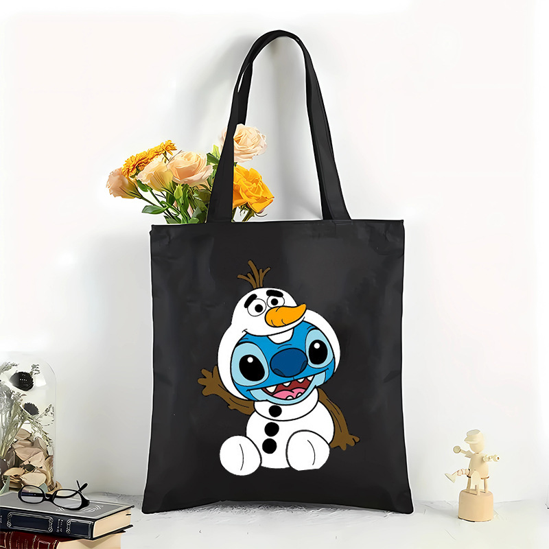 Bolsa de lona de impresión púrpura de pop transfronteriza, bolso de hombro de gran capacidad, portátil perfecto para compras