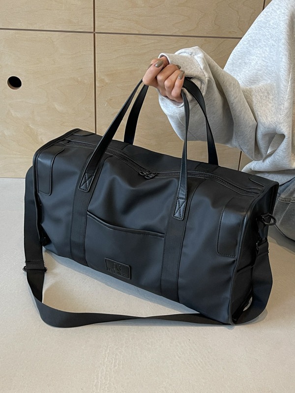 Bolsa de viaje de gran capacidad que se puede llevar en la espalda o llevar, bolsa de equipaje de moda, bolso retro, bolsa deportiva para fitness con separación en seco y húmedo