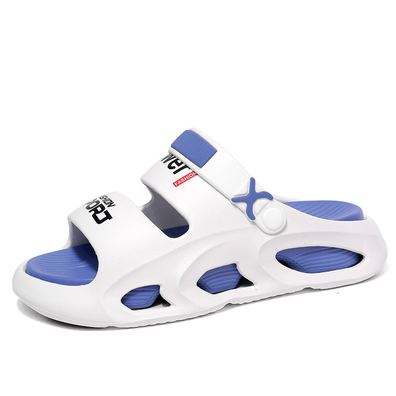 Zapatillas transfronterizas verano para hombres nuevos deportes al aire libre chanclas sandalias de playa antideslizantes de moda para hombres de doble capa de suela gruesa