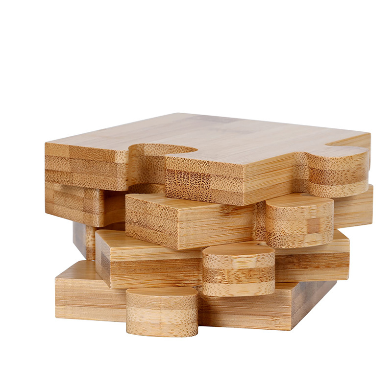 Posavasos de té de madera maciza creativos simples, cojines de aislamiento de madera de estilo simple, cojines de cocina de restaurante, tazas de café para planchar, hogar