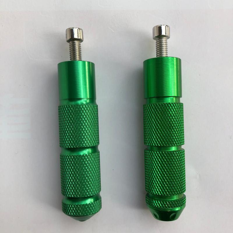 Alloy Footrest Bracket | Diàndòngchē Electric vehicle pedal - green-front-pair