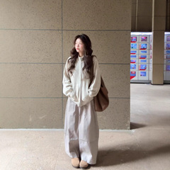 半高领慵懒风拉链毛衣外套女早秋2025新款韩系针织上衣外搭开衫冬