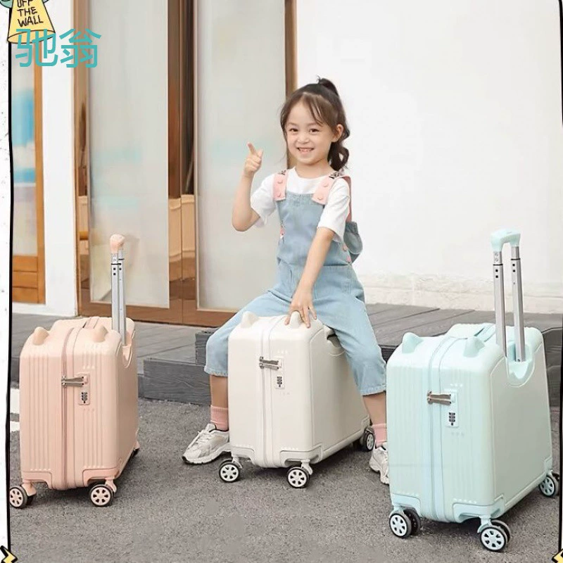 Cute suitcase with seat