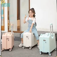 Cute suitcase with seat
