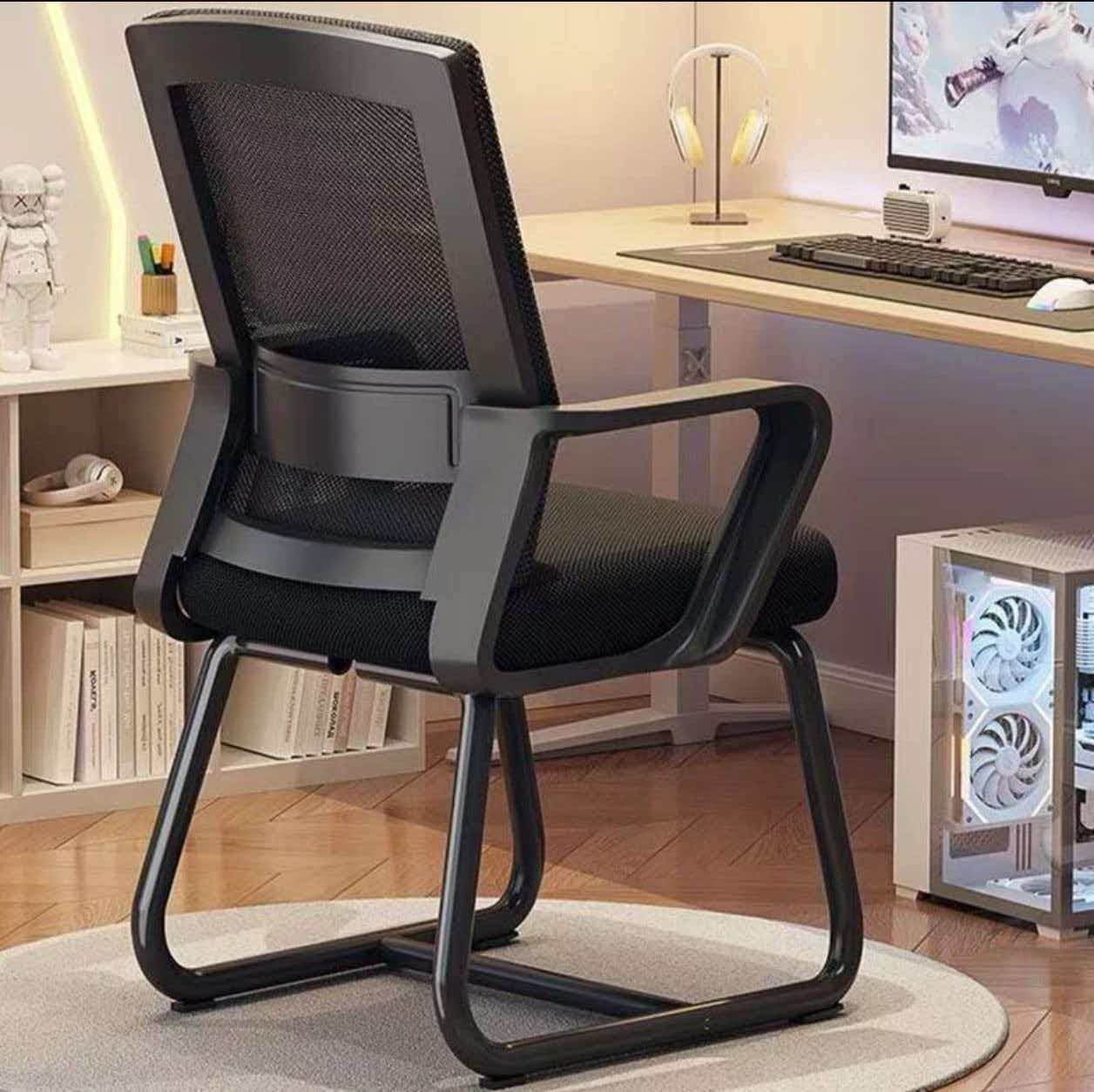 Office Chair, Home Ergonomic Computer Chair, Bow Chair, Conference Back Chair, Dormitory Comfortable Sedentary Study Chair