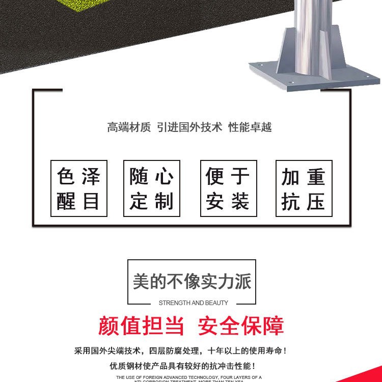 益宙高速公路波形护栏交通道路防撞隔离防护栏热镀锌波形护栏板