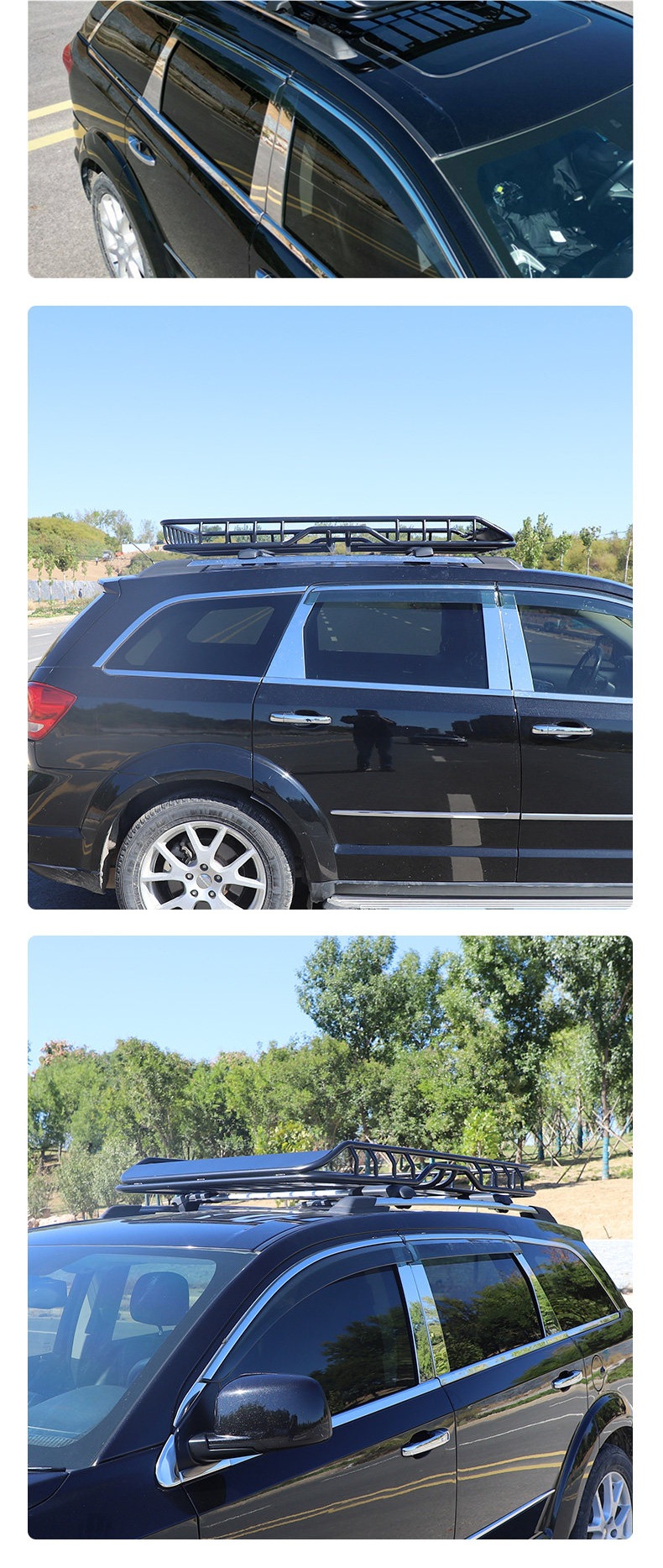 Off-road SUV car roof rack, universal car roof box, luggage box, travel rack, roof rack