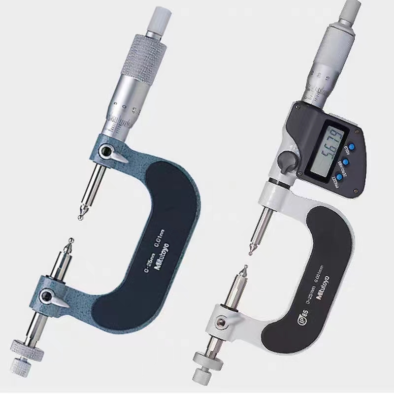 三丰齿轮千分尺测头英示青量适用螺纹测砧球型M值测子模数测头