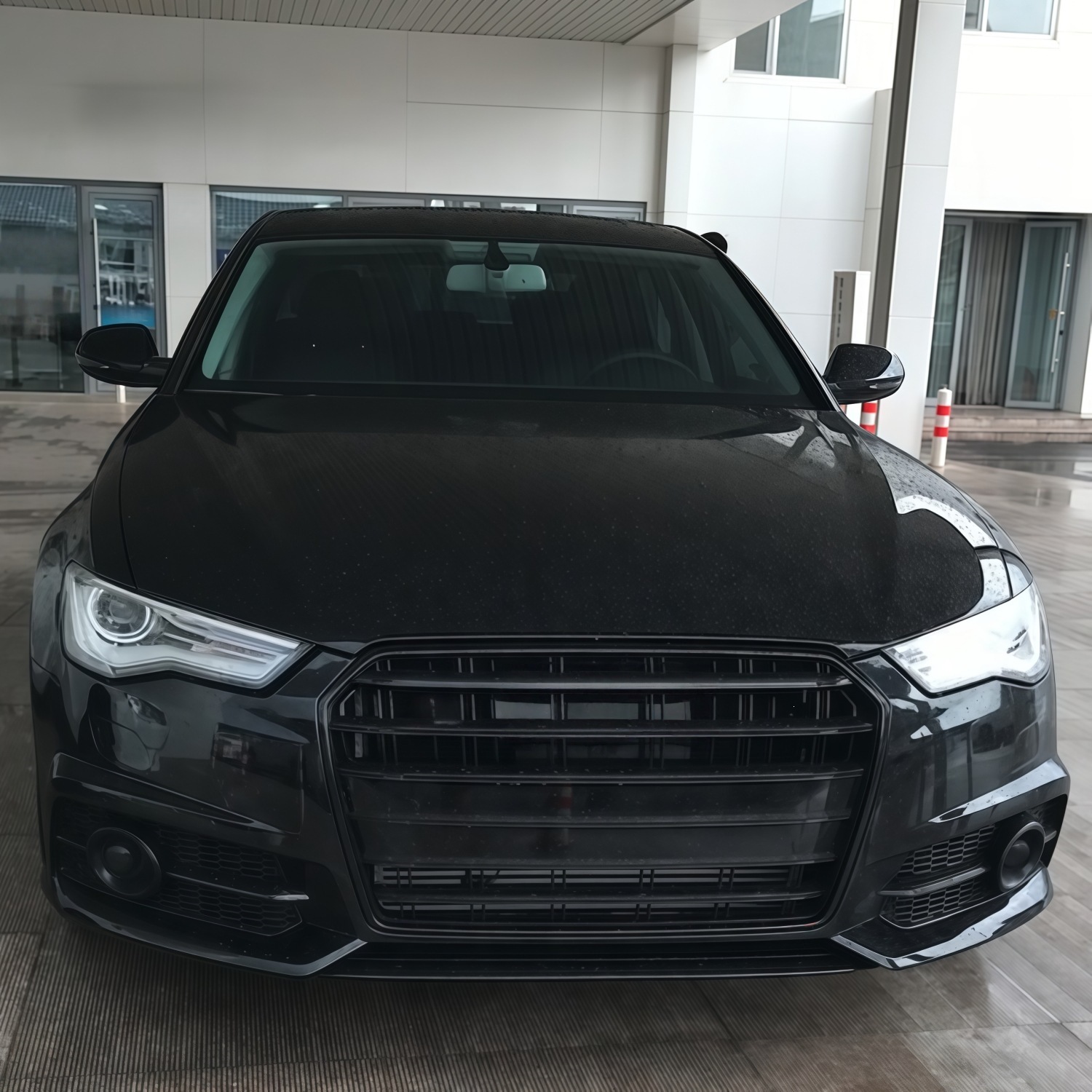 16-18 models suitable for Audi A6L color change and upgrade to S6 style front bumper, large front grille, and bumper
