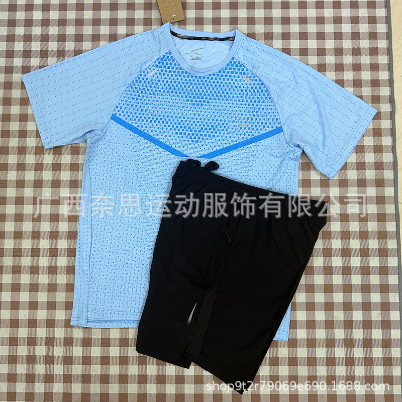 2025潮牌速干透气健身上衣短袖运动冰丝短袖T恤冰丝运动外贸批发|undefined