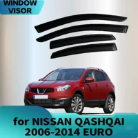 Подходит для NISSAN QASHQAI 2006-2014 EURO, дождевой щиток, дефлектор бокового окна, утолщение бровей от дождя