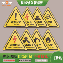 ���Σ�U���Ǿ�ʾ�N��ճ�N��pvc��ȫ��ʾ�ƙCе�O���ϵİ�ȫ��ʾ