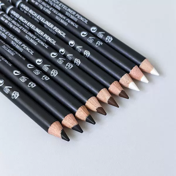 Factory direct supply of cross-border best-selling waterproof and sweat-proof eyeliner and eyebrow pencil, dual-purpose eyeliner gel pen