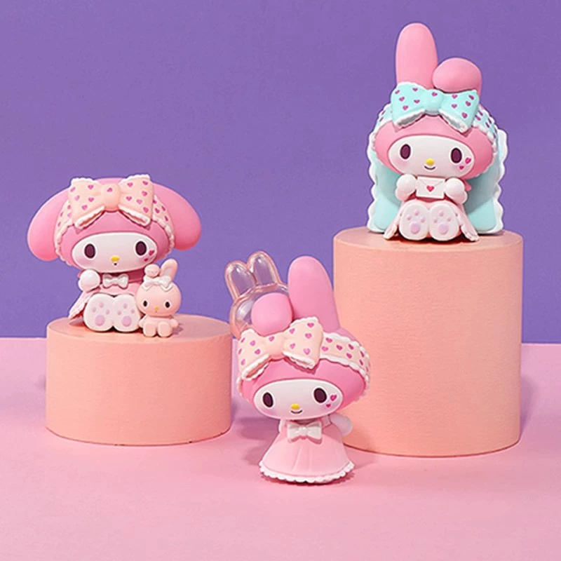 Пижама Sanrio, серия Sweetheart, блинд-бокс с фигурками-украшениями, модные игрушки и декор, новогодний подарок