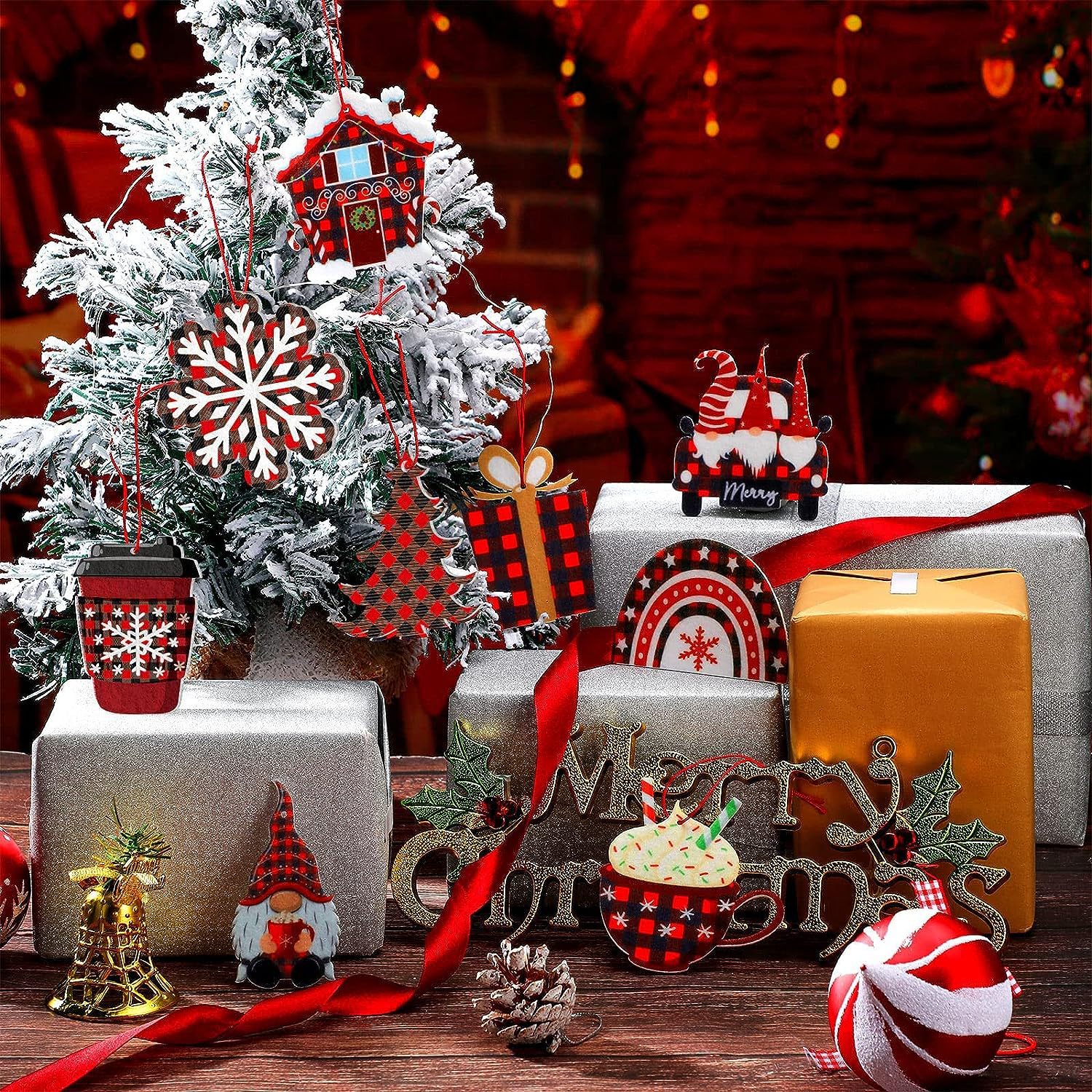 wooden Christmas decorations