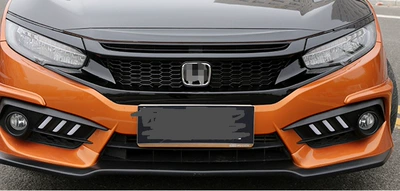Big Surrounded: 10Th Generation Civic Hatchback Modified Front - 21-civic-hatchback-hollow-silver-label