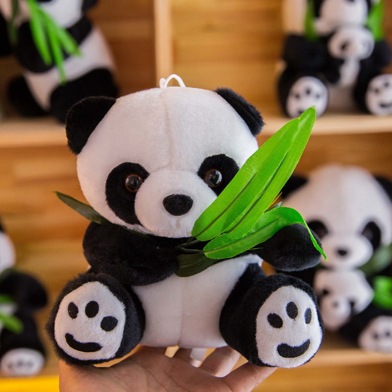 Large Plush Panda Doll Sleeping Doll Small Backpack Pendant Sichuan Commemorative Gift Plush Toy Wholesale