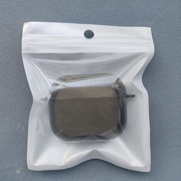 simple transparent black airpods earphone case applicable to apple pro2/3 generation/4 generation drop-resistant tpu headset protective cover