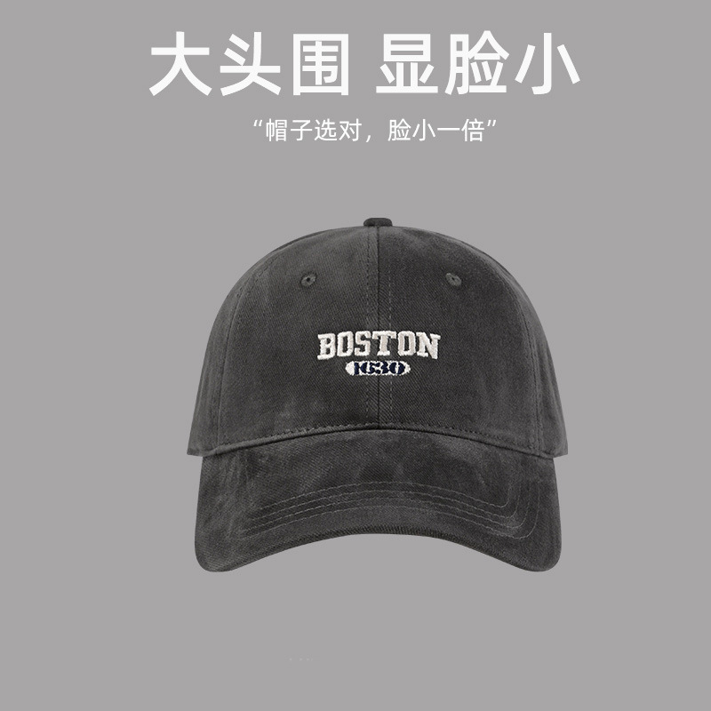 그레이-BOS 자수 기모 코튼 고품질 모델