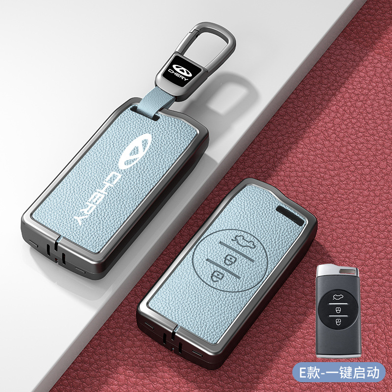 E 모델 파란색 아연 합금 쉘 + 자동차 로고 사각형 버클