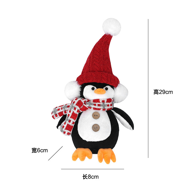 クロスボーダー既製クリスマス装飾用品ペンギンノームオーナメントスタンディング人形子供のギフトクリスマスツリーペンダント|undefined