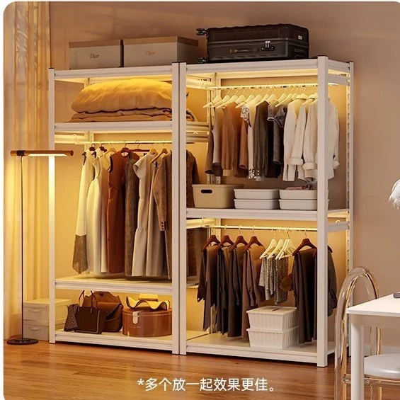 Простые шкафы для хранения шкаф для сборки diy самодельный угловой стальной вешалки