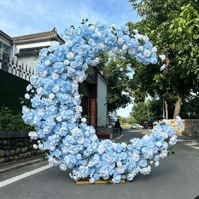 Propósitos de boda Moon Arch Proposal Background Wedding Hotel Fiesta de cumpleaños Moon Simulation Flower Art image 9