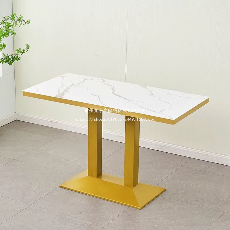 Restaurant Milk Tea Dessert Shop Commercial Table Snack Bar Spicy Hot Pot Catering Breakfast Noodle Shop Fast Food Restaurant Table and Chair Combination