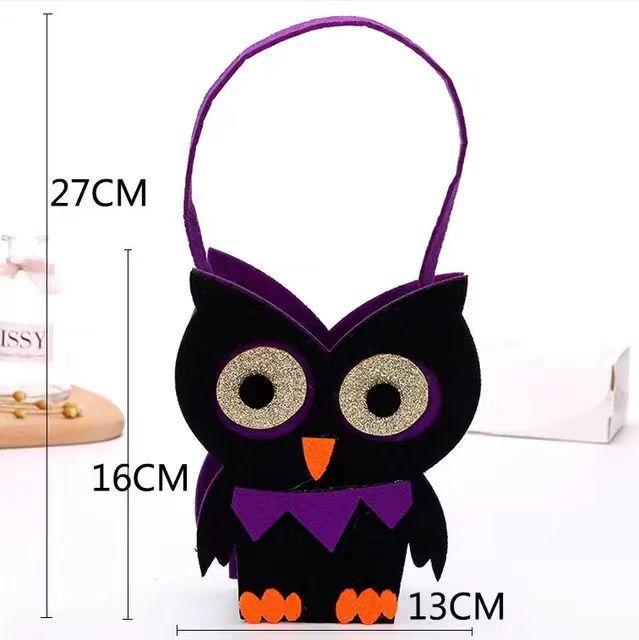 メーカー現物ハロウィーン子供がフェルトキャンディー袋カボチャ呪術師の祝日パーティーフェルトバッグを責める|undefined