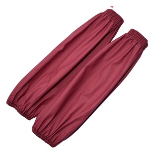 Adult waterproof leather sleeve size men's and women's work labor protection anti-dirty oil sleeve leather PU sleeve wholesale