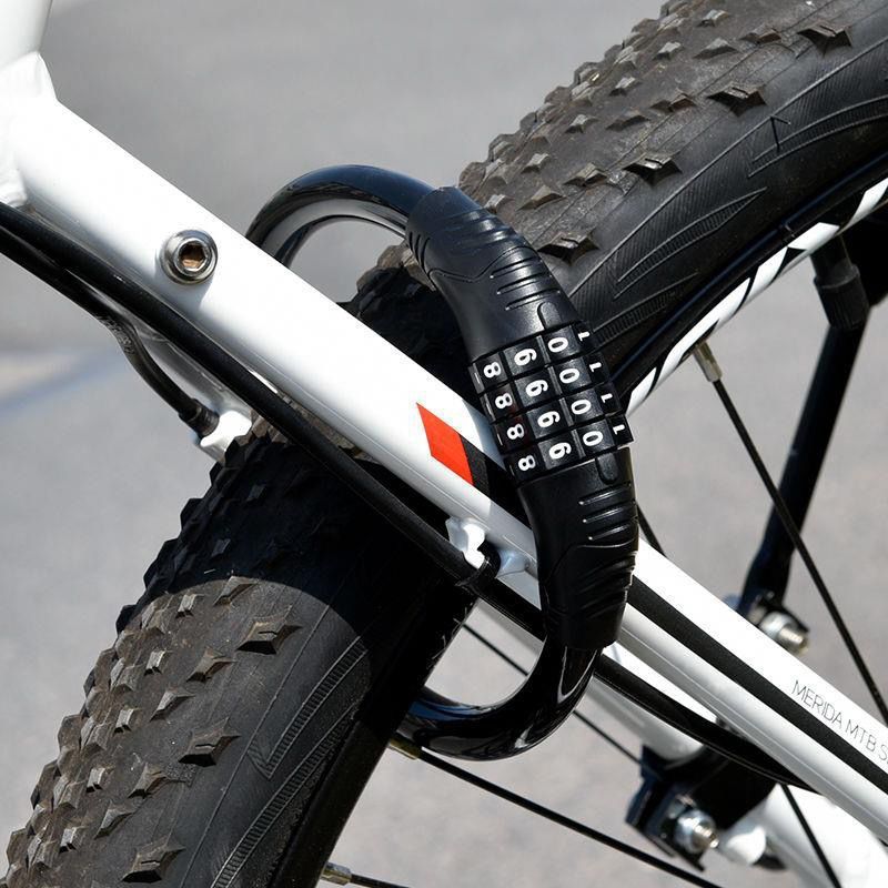 自転車ロック、盗難防止パスワードロック、マウンテンバイク、電気自動車、バッテリーカー、盗難防止ロック、ケーブルロック、自転車ロックアクセサリー|undefined